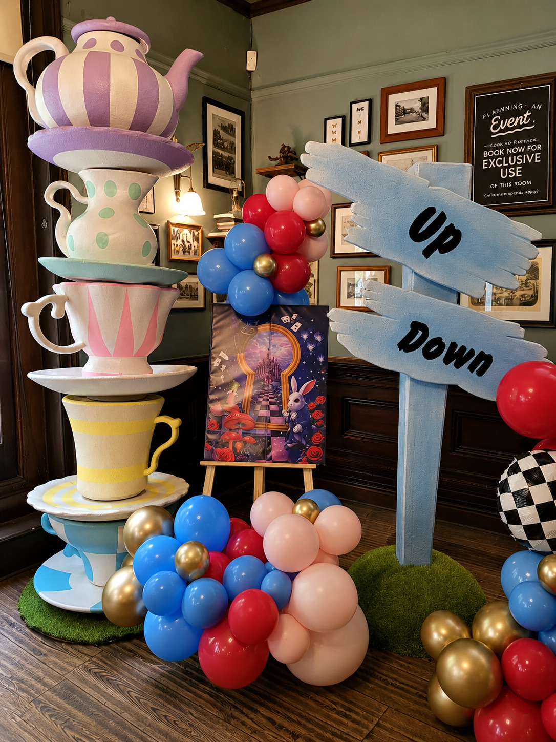 An Alice in Wonderland Themed Party for Raquel at The Swan, Hyde Park
