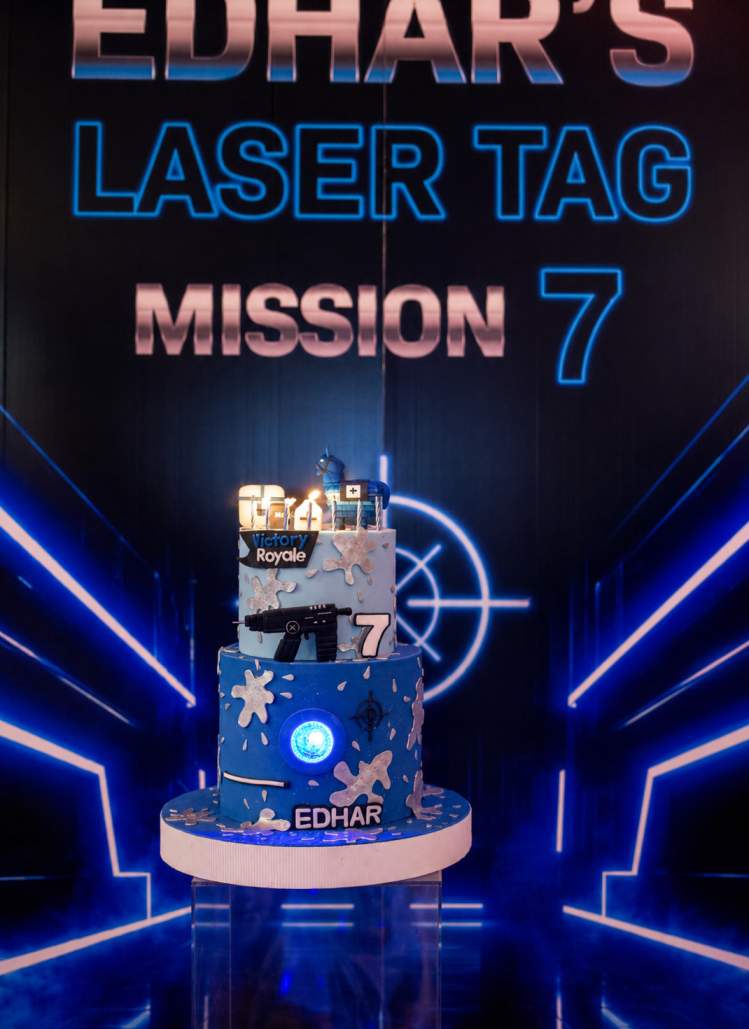 A Laser Tag Themed Party for Edhar at Bluebird Chelsea, West London